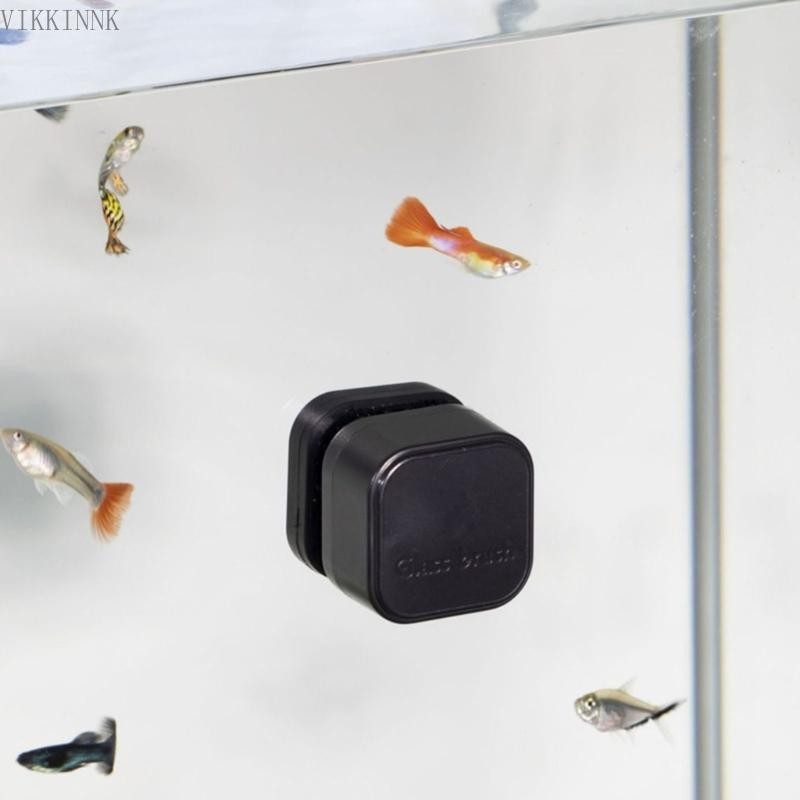 VIKK Aquarium Strong Magnetic Cleaner แปรงสาหร่าย Scrapers Scrubber เครื่องมือทําความสะอาด