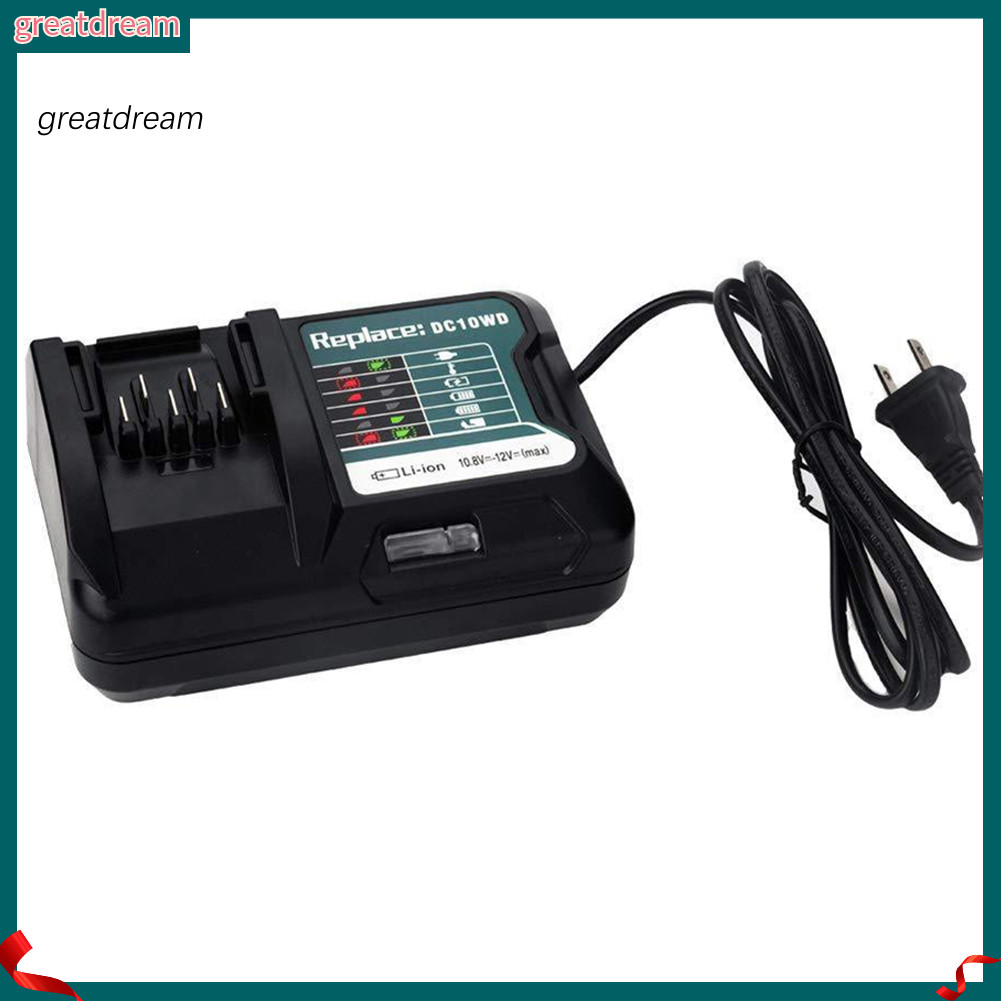 ฝันที่ดี| ที่ชาร์จเปลี่ยนสําหรับ Makitas 108V 12V DC10WD BL1016 BL1021B BL1041B FD05 US Plug