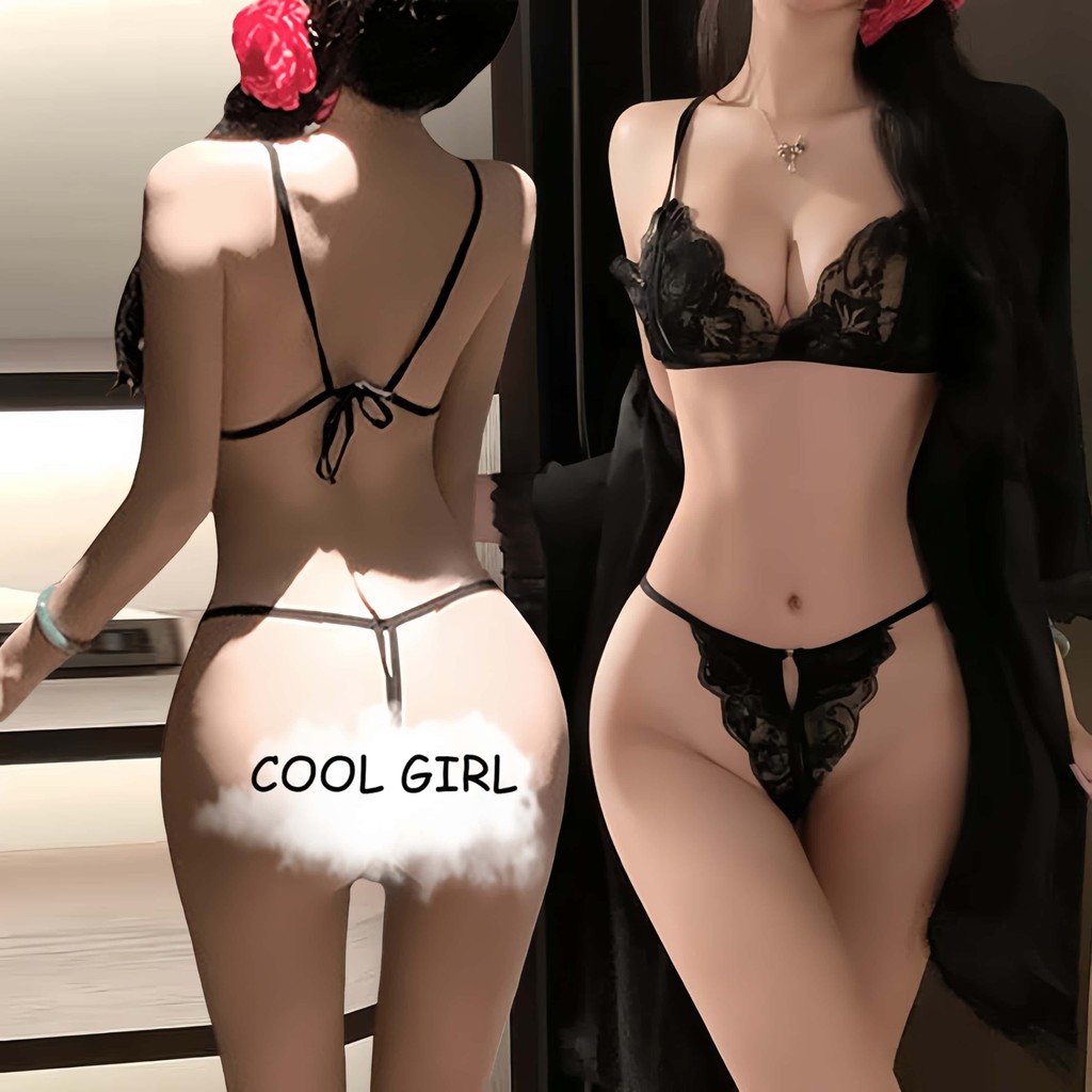🖤girl🖤เสื้อคลุมอาบน้ำเซ็กซี่ ชุดชั้นในเซ็กซี่ เซ็ทสองชิ้น โชว์อก เปิดเป้า ราคาถูก ส่งไวจากไทย