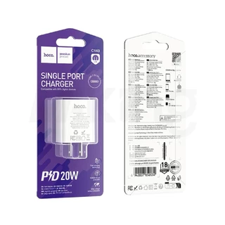 ชุดชาร์จเร็ว Hoco C143 เป็นสายชาร์จชนิด PD20W/Type-C เฉพาะหัว Fast Charger Hoco_Store_