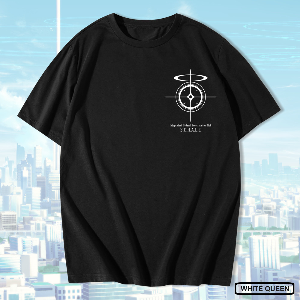 WHITE QUEEN - เสื้อยืดโลโก้ SCHALE BLUE ARCHIVE - โลโก้ SCHALE BLUE ARCHIVE