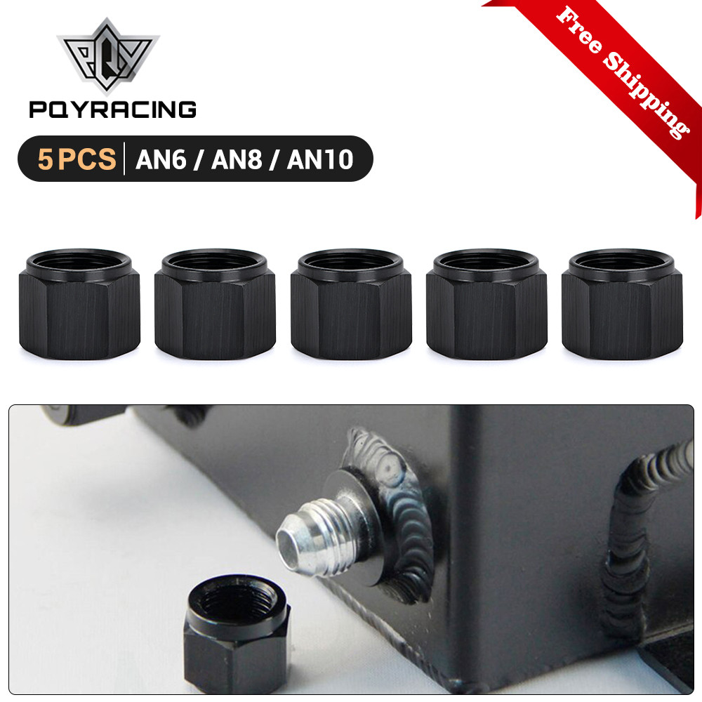 G5PCS AN6 AN8 AN10 Female Thread Flare End Cap Tube Fitting Hex/Hexagon Head Port Adapter Blanking P