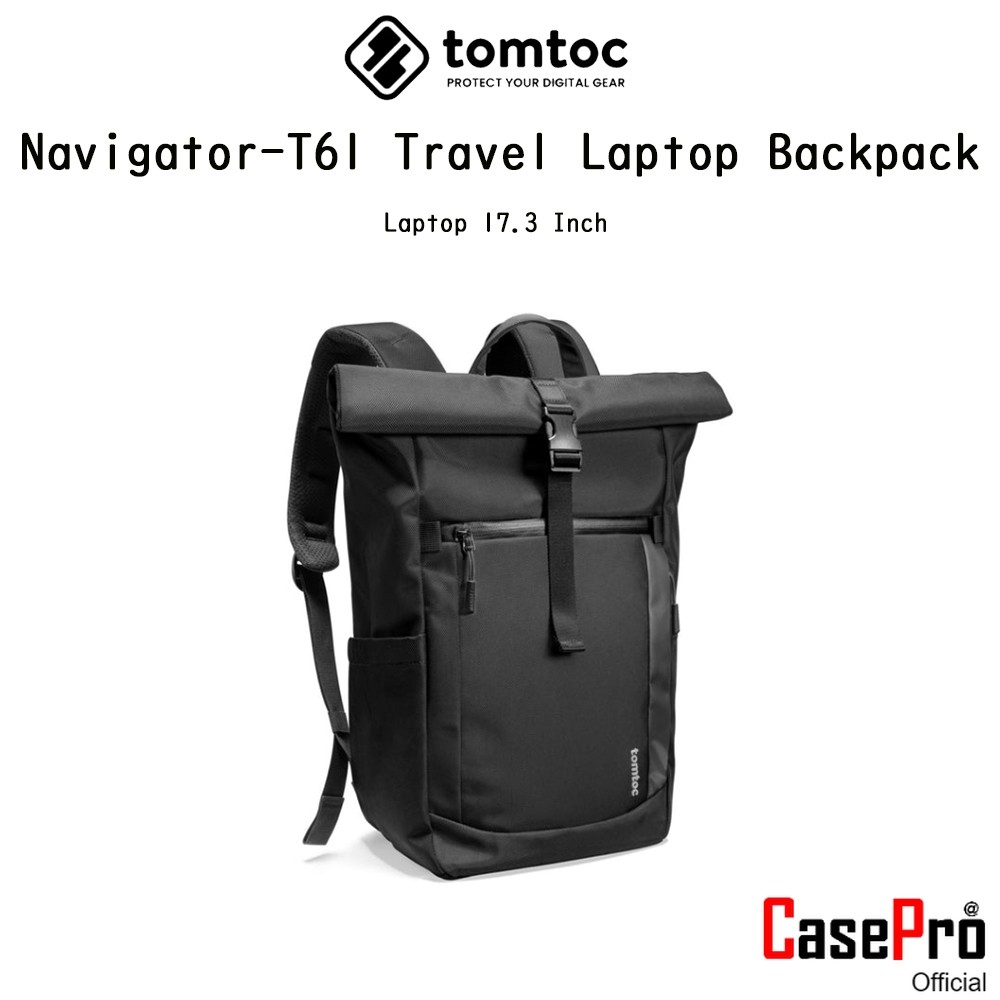 TOMTOC Navigator-T61 Travel Laptop Backpack 25-30L กระเป๋าเป้สะพายหลังเกรดพรีเมี่ยม สำหรับ iPad/Macb