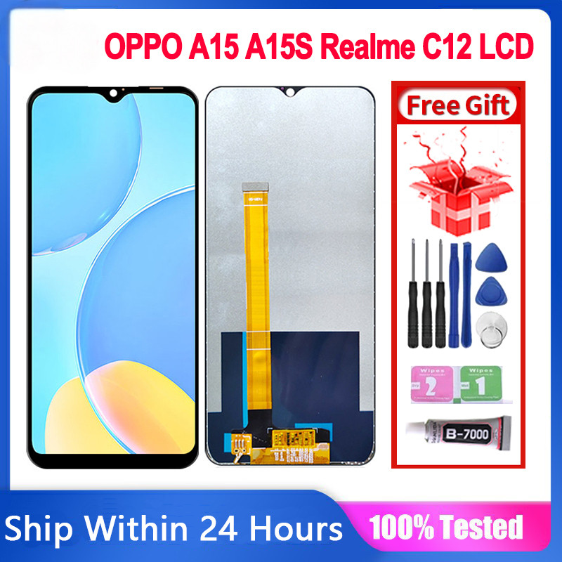 LCD สําหรับ OPPO A15 A15S Realme C11 2020 C12 C15 A16k Realme V3 Realme Q2i Narzo20 Narzo 30A หน้าจอ