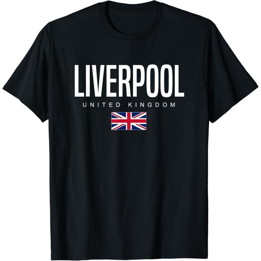 เสื้อยืดผู้ใหญ่ Liverpool England United Kingdom