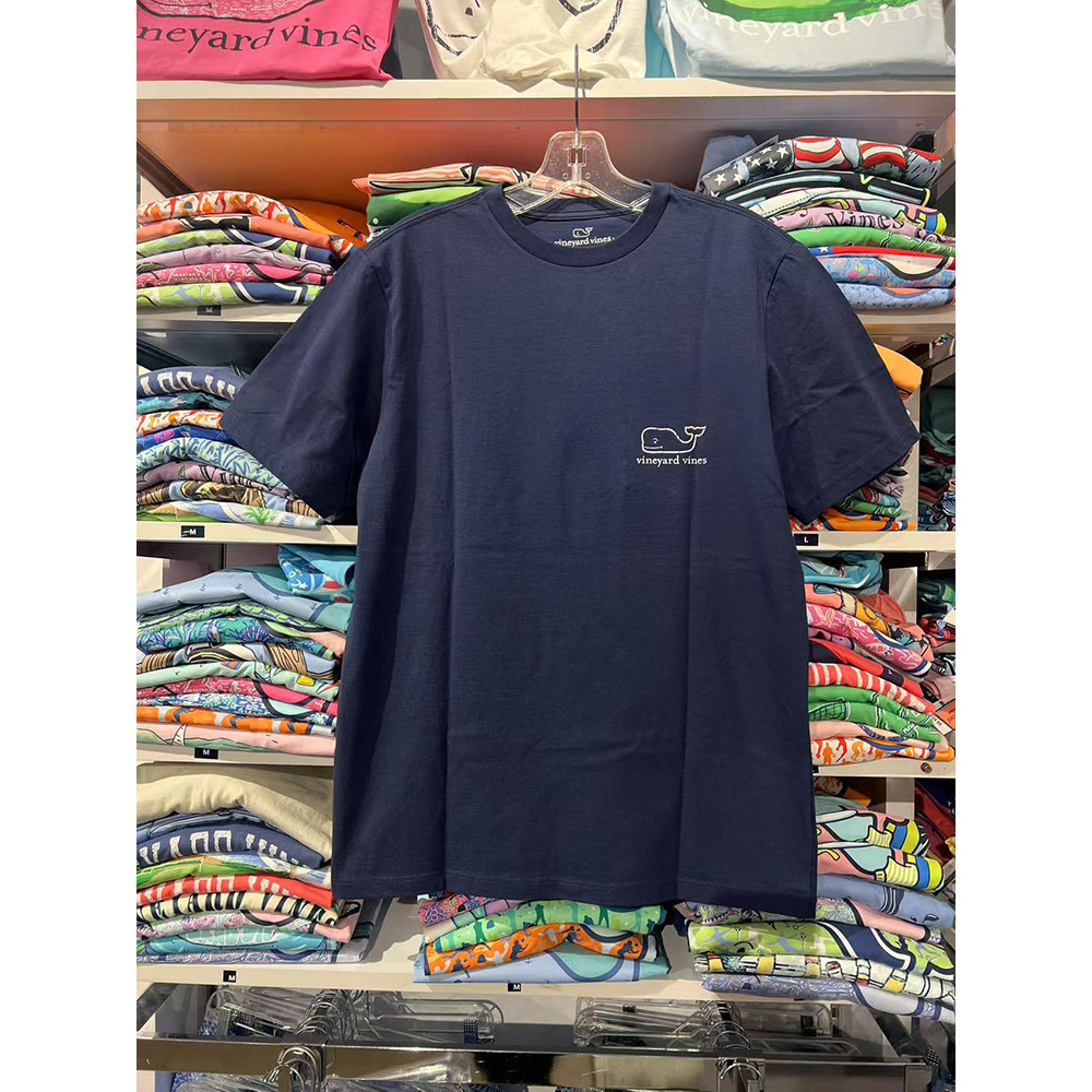เสื้อยืดผู้ชาย Vineyard Vines ออกแบบลายว्वเอลฟ์ พิมพ์แขนสั้น ทรงโอเวอร์ไซซ์ ราคา ถูกที่สุด ดีลบีเคเค แกลเลอรีภาพที่ 2