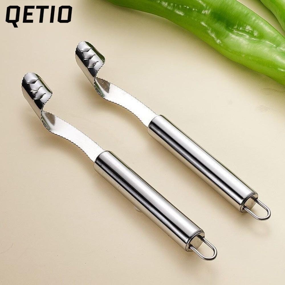 QETIO Jalapeno Corer Remover, การประมวลผลผัก Effectless Deseeding Pepper Corer Remover, ทนทานสะดวกมั