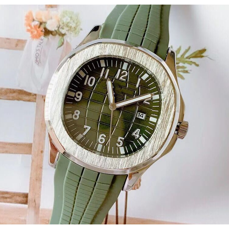 PATEK PHILIPPE PATEK PHILIPPE นาฬิกาผู้ชาย Rui นาฬิกาหน้าปัดสีดําสแตนเลสสตีลสแตนเลสสตีล