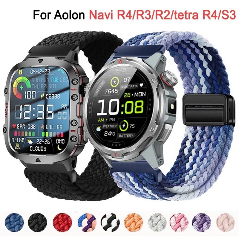 20 22 มม.สายไนลอนสําหรับ aolon Navi R4/R3/R2 ห่วงแม่เหล็กสายกีฬาสําหรับ aolon tetra R4/S3/S2/aolon M
