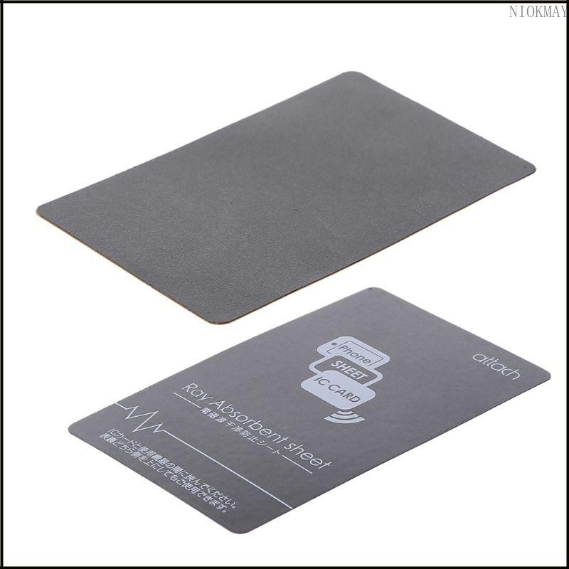 NIOK Magnetic NFC Card Sticker สี่เหลี่ยมผืนผ้า Anti-Metal สําหรับการ์ดรถบัสโทรศัพท์