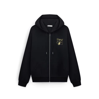 AIIZ (เอ ทู แซด) - AIIZ เสื้อฮู้ดผู้หญิงแบบซิปปักลายกราฟิก AIIZ Women's Zipper Hoodie Jacket