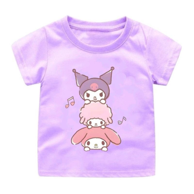 GIRLS T-SHIRTS KUROMI TRIO IMAGES AGE 1-12 ปี
