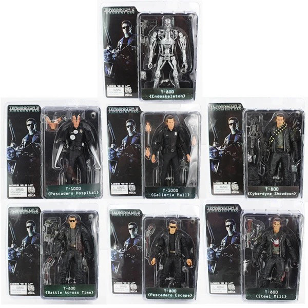 สินค้าคงคลัง] NECA Terminator T800 Arnnold Schwarzinger Skeleton 23cm Action Figure Model