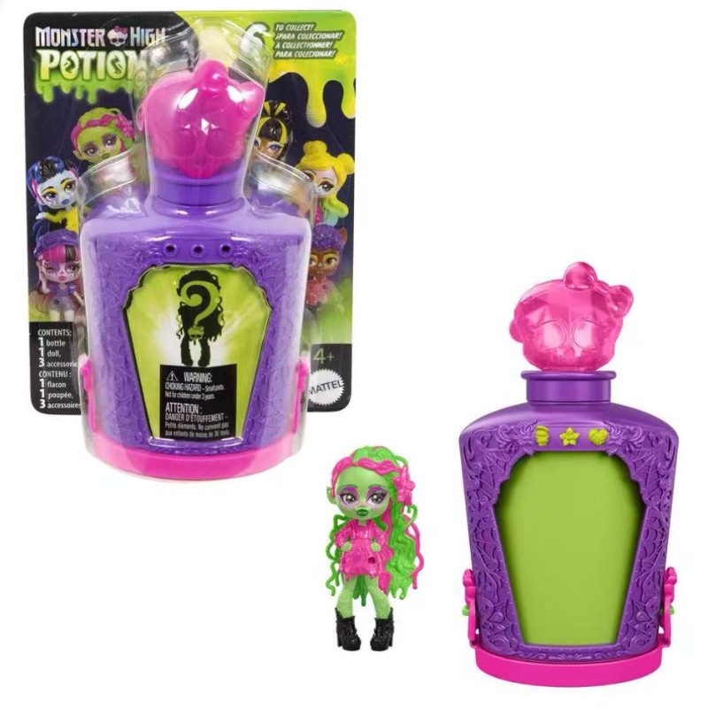 Monster High Dolls Fright Sized Potions Assorted Wave Mystery Surprise Toys for Girls Gift
