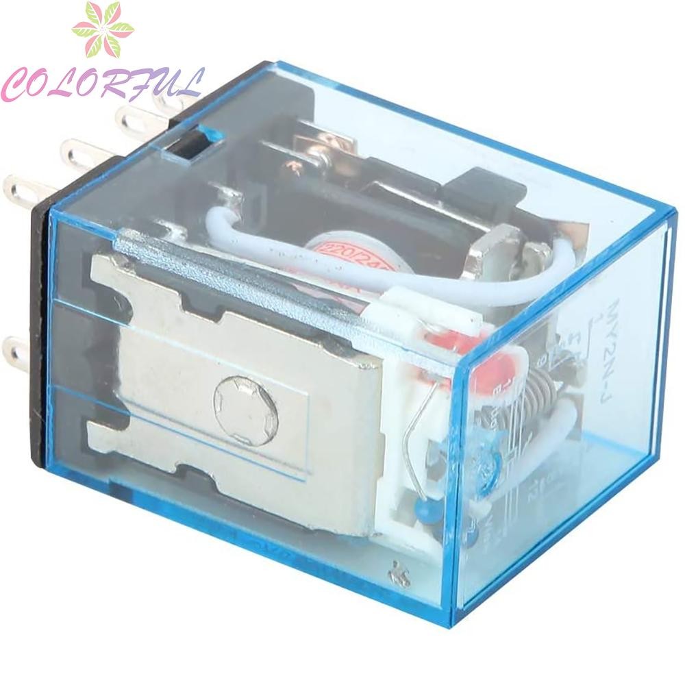 รีเลย์ 500 W 5A AC เสาคู่คู่โยน MY2N-J 1.38*0.85*1.06 นิ้ว