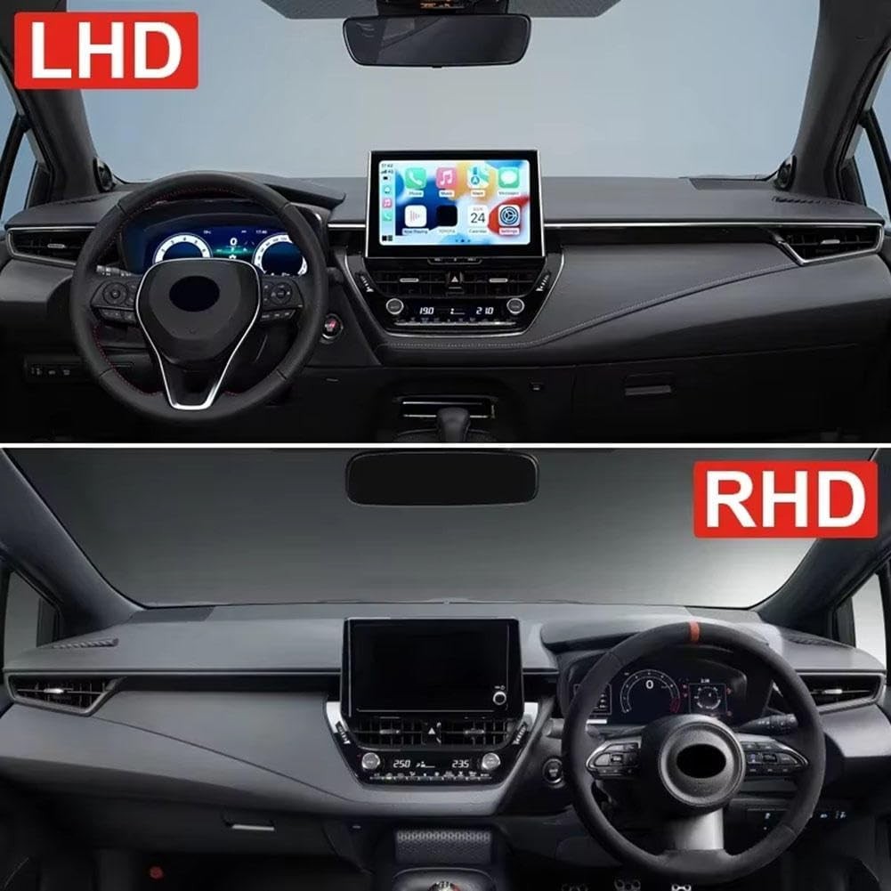 Fit สําหรับ Toyota Corolla E210 Hybrid 2019-2024,รถ Dashboard Cover Mat,ลื่น Dashboard Mat Pad ภายใน