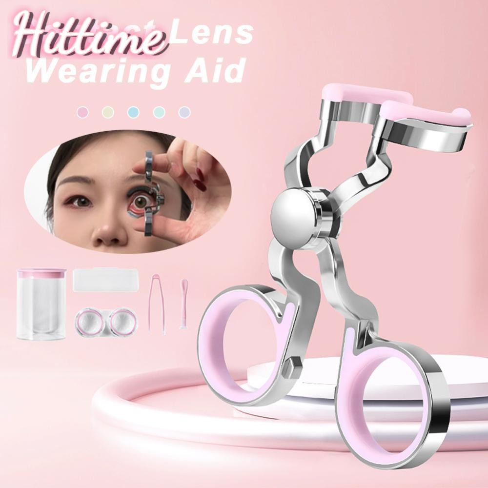 HITTIME สวมใส่คอนแทคเลนส์ถอดคอนแทคเลนส์อุปกรณ์ช่วย Enlarging Eye คลิปเครื่องมือคอนแทคเลนส์สวมใส่ Aid