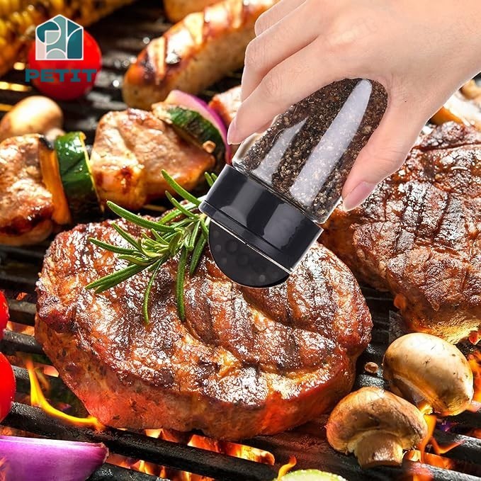 ขวดเครื่องเทศ PET พลาสติกใส โถเครื่องปรุงพร้อมฝาปิด ขวดเก็บเครื่องปรุงรส ภาชนะใส่เครื่องเทศ จัดเก็บครัว - รูปที่ 2