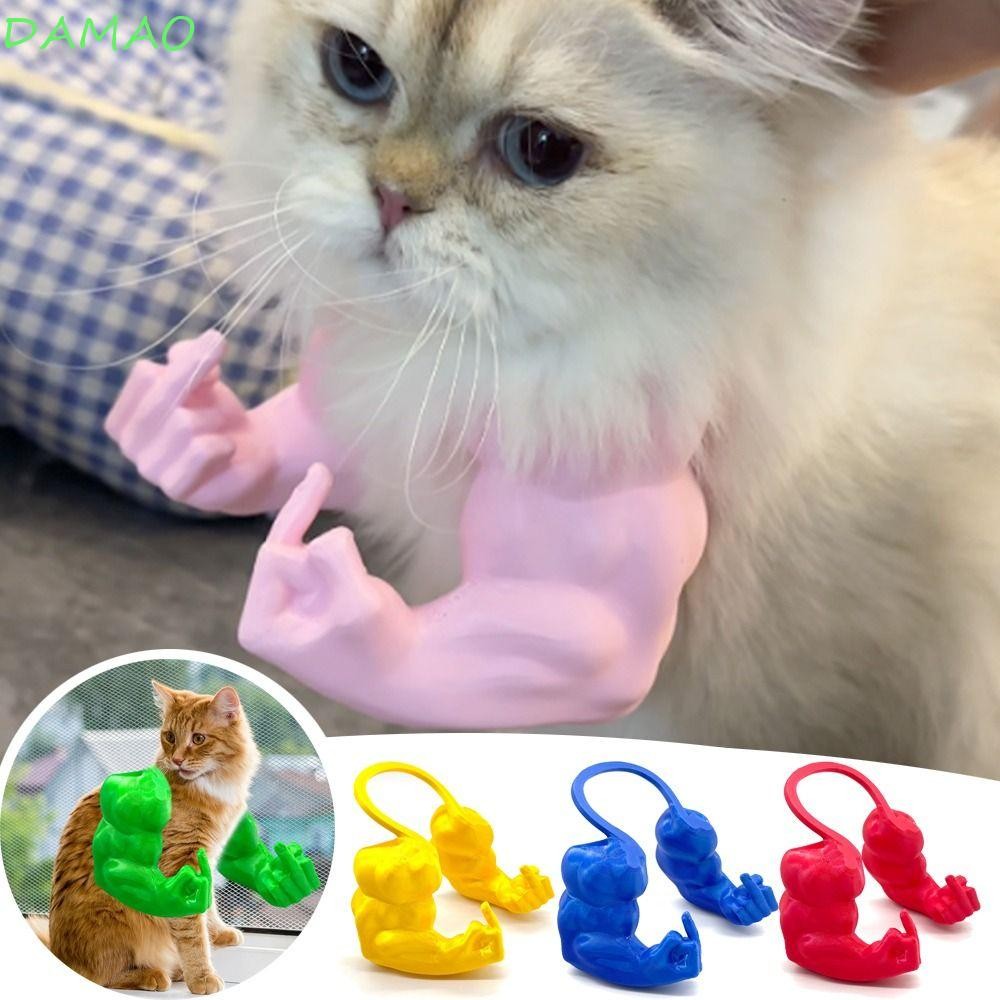 DAMAO Cat คอแขนกล้ามเนื้อ, Anti-Scratch น้ําหนักเบา 3D พิมพ์แมวกล้ามเนื้อแขน,ที่ไม่ซ้ํากันปรับ Gestu