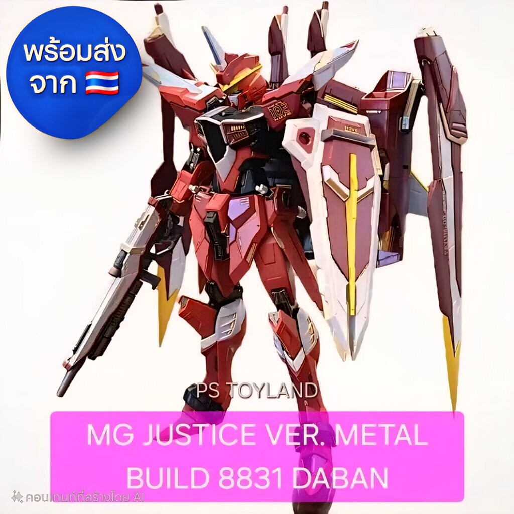 MG JUSTICE VER METAL BUILD 8831 DABAN Made in China