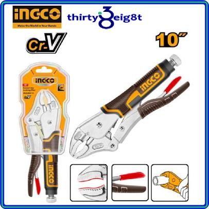 INGCO คีมล็อคปากโค้งและตรง HCJLW0110 & HSJP0110