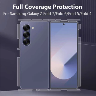 ฟิล์ม Hydrogel ด้านหน้า-กลับสําหรับ Samsung Galaxy Z พับ 8 7 6 5 5G Matte Screen Protector สําหรับ Z พับ 7 Fold6 Z Fold8 Full Coverage ฟิล์ม