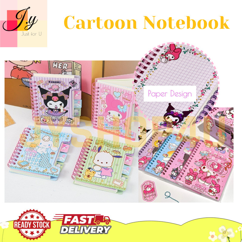 (JYSHOP4U) การ์ตูนน่ารักโน้ตบุ๊คแบบพกพา Mini Pocket Journal Kawaii เครื่องเขียนโรงเรียน Office 可爱记本