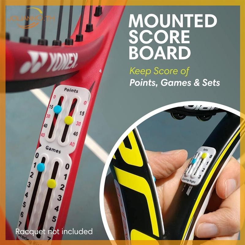 Joliann0 Tennis Score Keeper Racket Padel Portable Score Board th