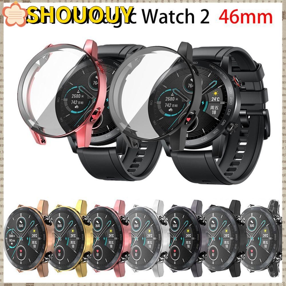 SHOUUY นาฬิกา TPU อุปกรณ์เสริมนาฬิกาอัจฉริยะ Slim Ultra Thin 360 คลุมทั้งหมดสําหรับ Honor Magic Watc