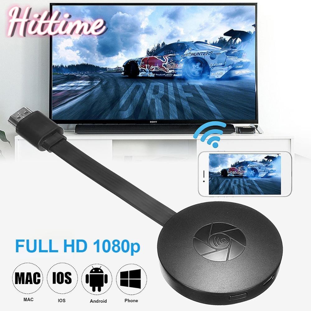 HITTIME Wireless HDMI Mirroring หลายอุปกรณ์โทรศัพท์มือถือเชื่อมต่อกับ TV HD 1080P Projection คอมพิวเ