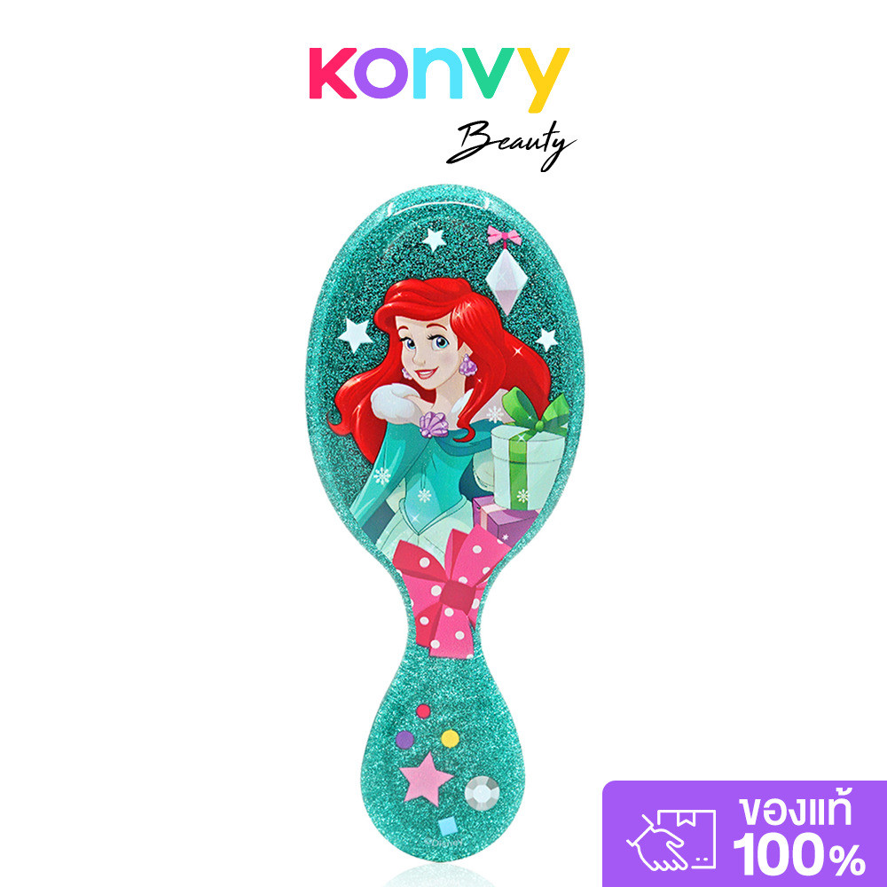 Wet Brush Disney Glitter Ball Mini Detangler 1pc เว็ทบรัช แปรงหวีผมทรงรี รุ่นดิสนีย์ พรินเซส มินิ.