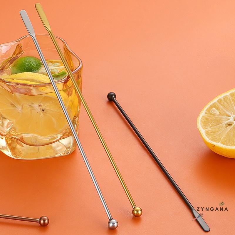304 สแตนเลสสตีลกาแฟกวนแท่งบาร์น้ําผลไม้Rioค็อกเทลCreative Mixer StickแชมเปญSwizzle Sticks