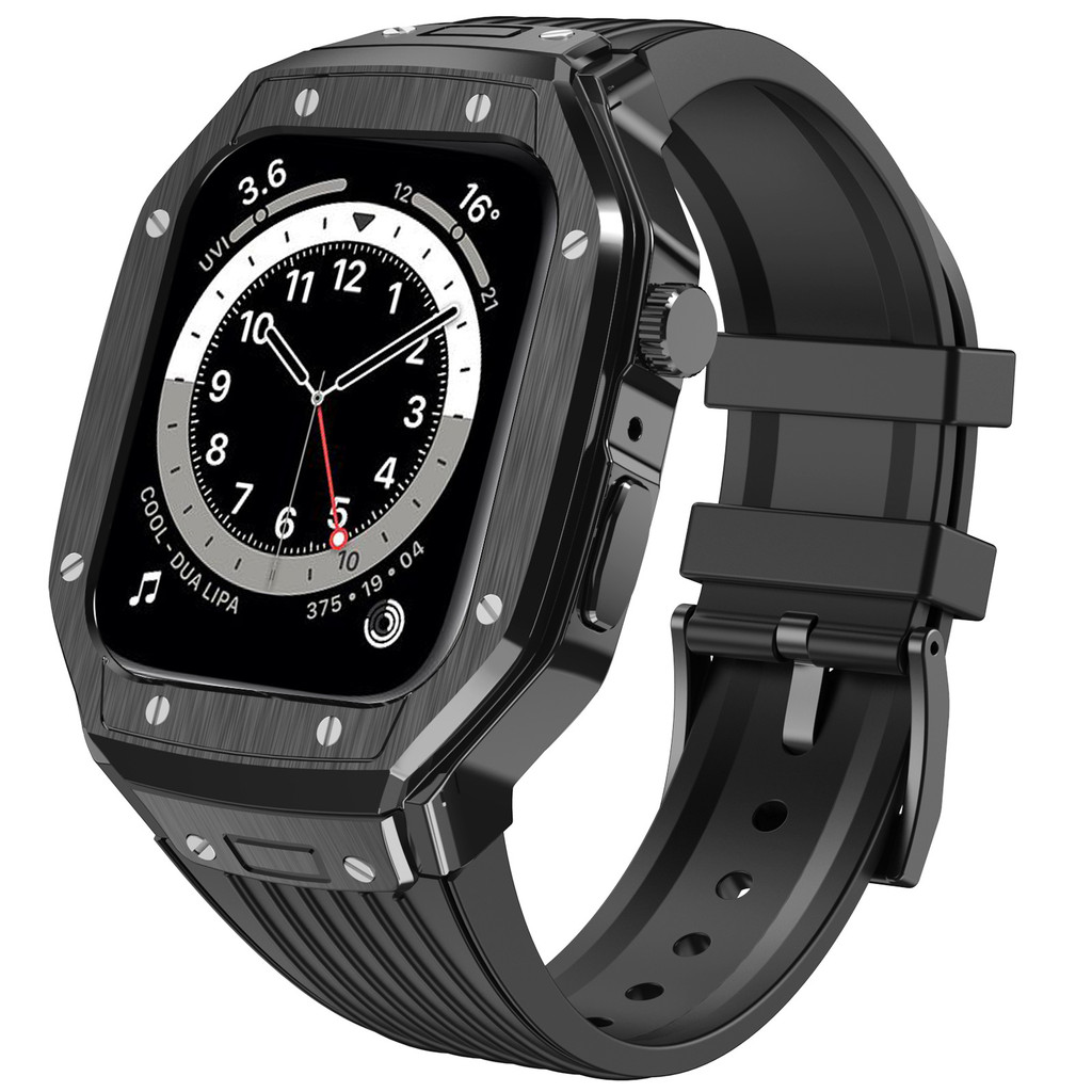 เหมาะสําหรับนาฬิกา 789 Generation Alloy Case Case + PC + TPU Apple Strap