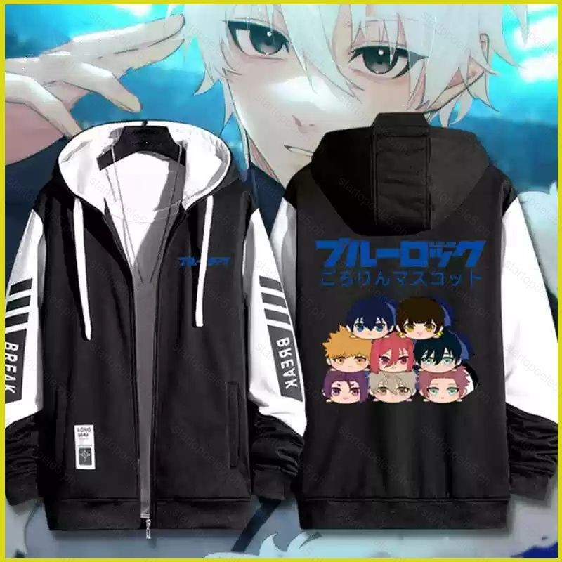 ST5 Blue Lock ISAGI HOODIE เสื้อฮู้ดดี้แขนยาวสำหรับทุกเพศ สไตล์ Cosplay