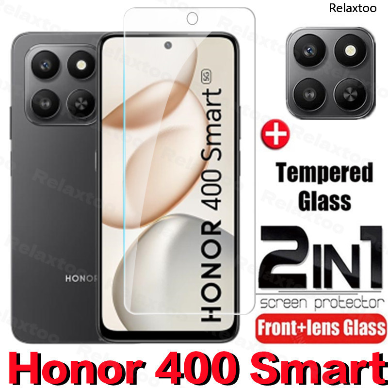 Honor400 Smart 2025 2in1 3D Curved Tempered Glass For Honor 400 Smart 400Smart Honor400Smart 5G 4G R