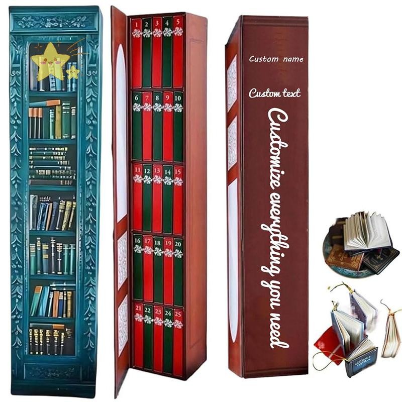 [JBTH] 2025 Mini Book Ornament Advent, Book Lovers Gifts Calendar, Books Gift [JB]