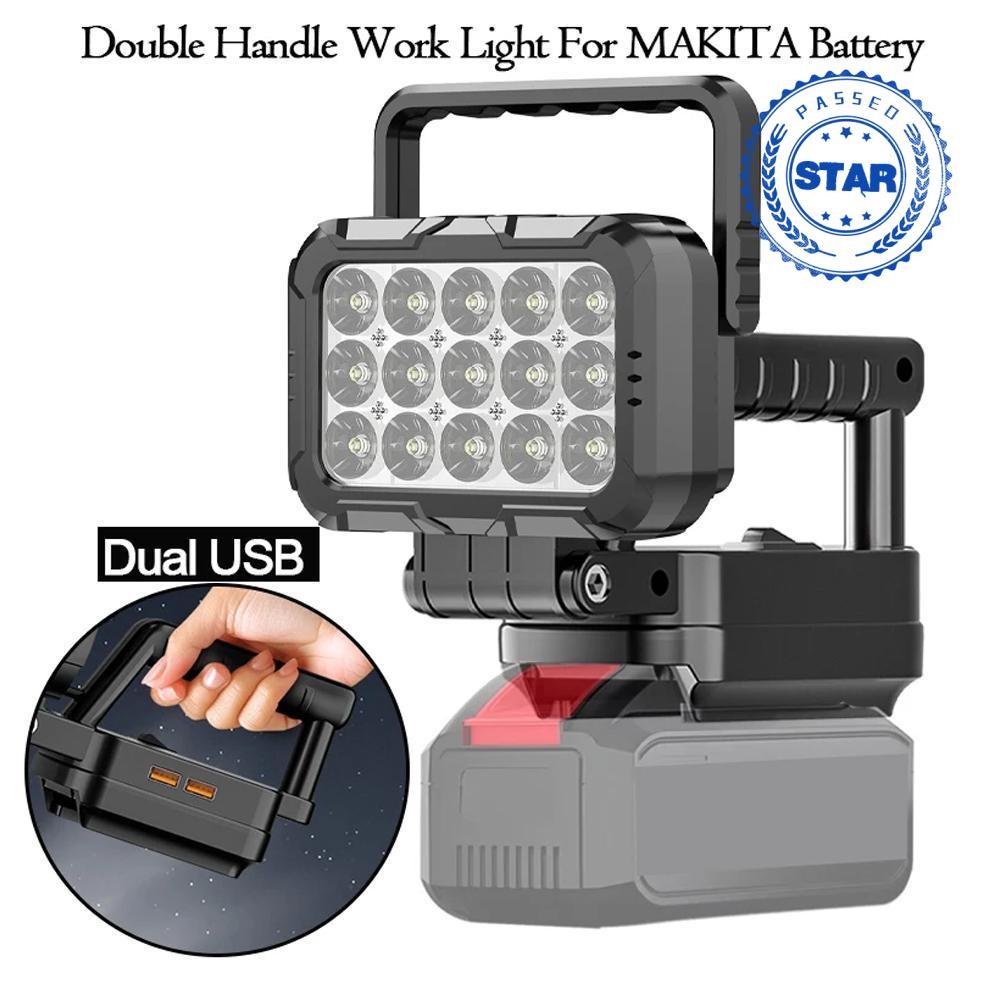 มือถือ Adaptive Lithium Battery Work Lighting ไฟหน้าบํารุงรักษากลางแจ้ง ตกปลา A1u2