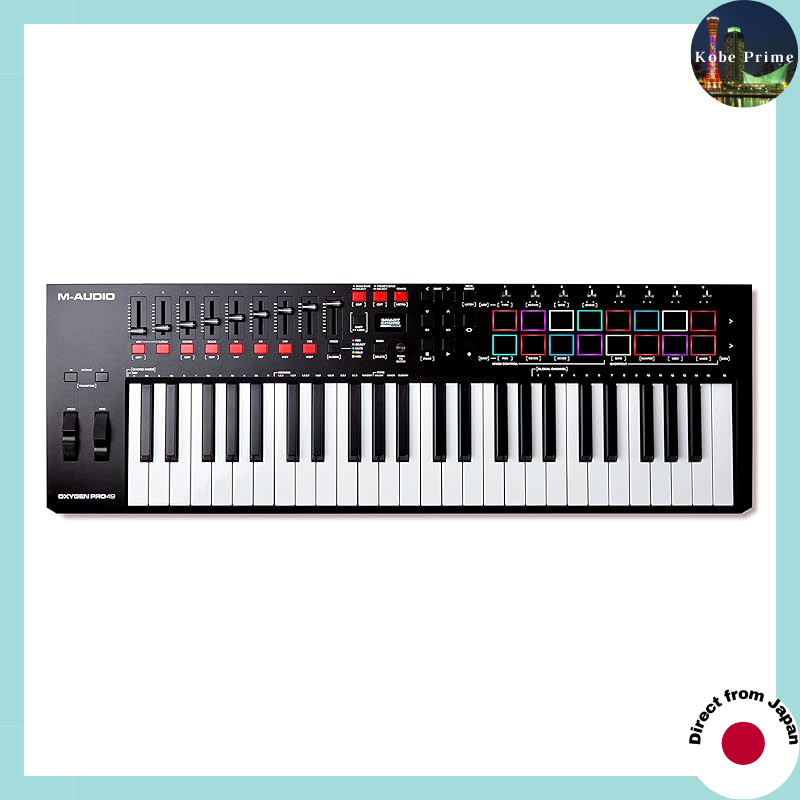 M-Audio USB MIDI Keyboard Controller with Velocity-Sensitive Pads and Native Instruments Sound Packa