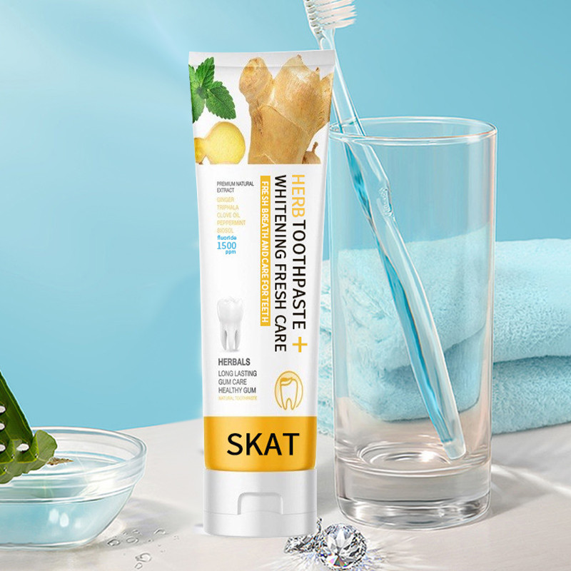 YTL [ซื้อ 1 แถม 1] ยาสีฟันขิงขิง ยาสีฟันสมุนไพร ลดกลิ่นปาก ฟันขาว ฟันแข็งแรง ทำให้ปากสดชื่น Toothpaste - รูปที่ 6