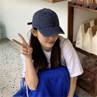 Style studio ชิปปิ้ง💕หมวกเบสบอลเดนิมล้าง สไตล์อเมริกันย้อนยุค ใส่ได้ทั้งหญิงชาย สำหรับหน้าร้อนและใบไม้ผลิ