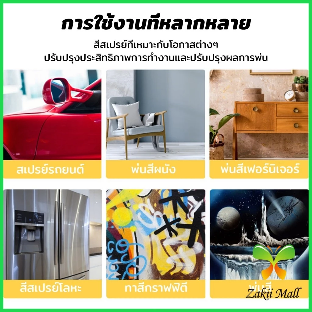Z.M. ปืนพ่นสีสเปรย์​ ที่จับแบบพกพา สำหรับบำรุงรักษารถยนต์ เครื่องมือพ่นสี Can Tool Spray Handle thumbnail 6