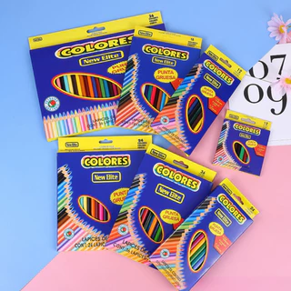 ดินสอสี สีไม้ กล่องเล็กพกพาสดวก เขียนลื่น มี 12, 24 สี เหมาะเรียนศิลปะและงานวาดภาพ