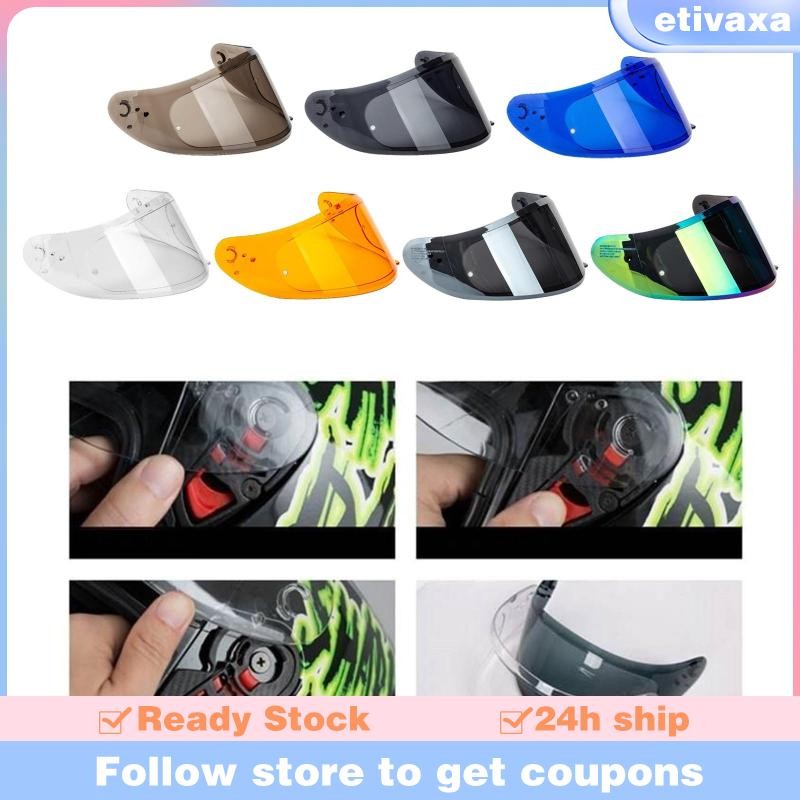 [Etivaxa] Vollvisier MT Helmet Full Visor Helmet Visor Mirror Replacement Replacement