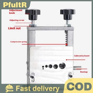 เครื่องปอกสายไฟแบบแมนนวล 6 ช่อง 5 des แบบพกพากรอบโลหะลวด Peeler สําหรับขูดทองแดงรีไซเคิล 3-17 มม.