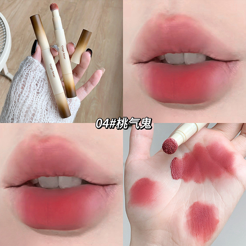 Velvet Mist Lip Powder Cream Velvet Matte Pseudo-Face Whitening Cushion Lip Powder Cream