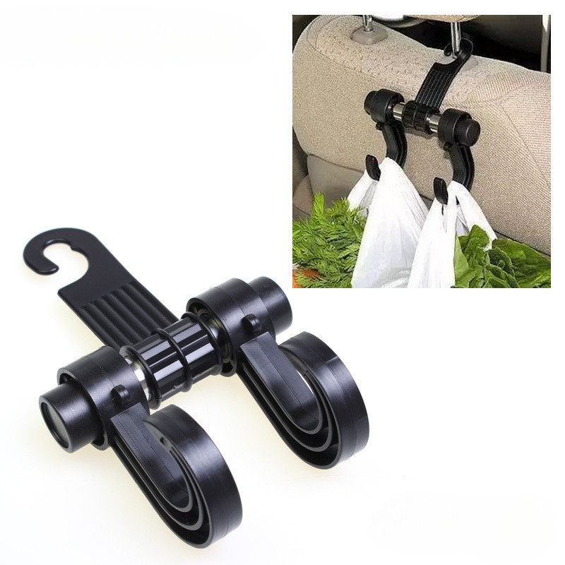 ตะขอแขวนของในรถ ตะขอแขวนรถยนต์ ตะขอแขวนแบบคู่ ตะขอแขวนติดเบาะ ตะขอแขวนของ ตะขอเอนกประสงค์บนรถ ส่งจากไทย - รูปที่ 7