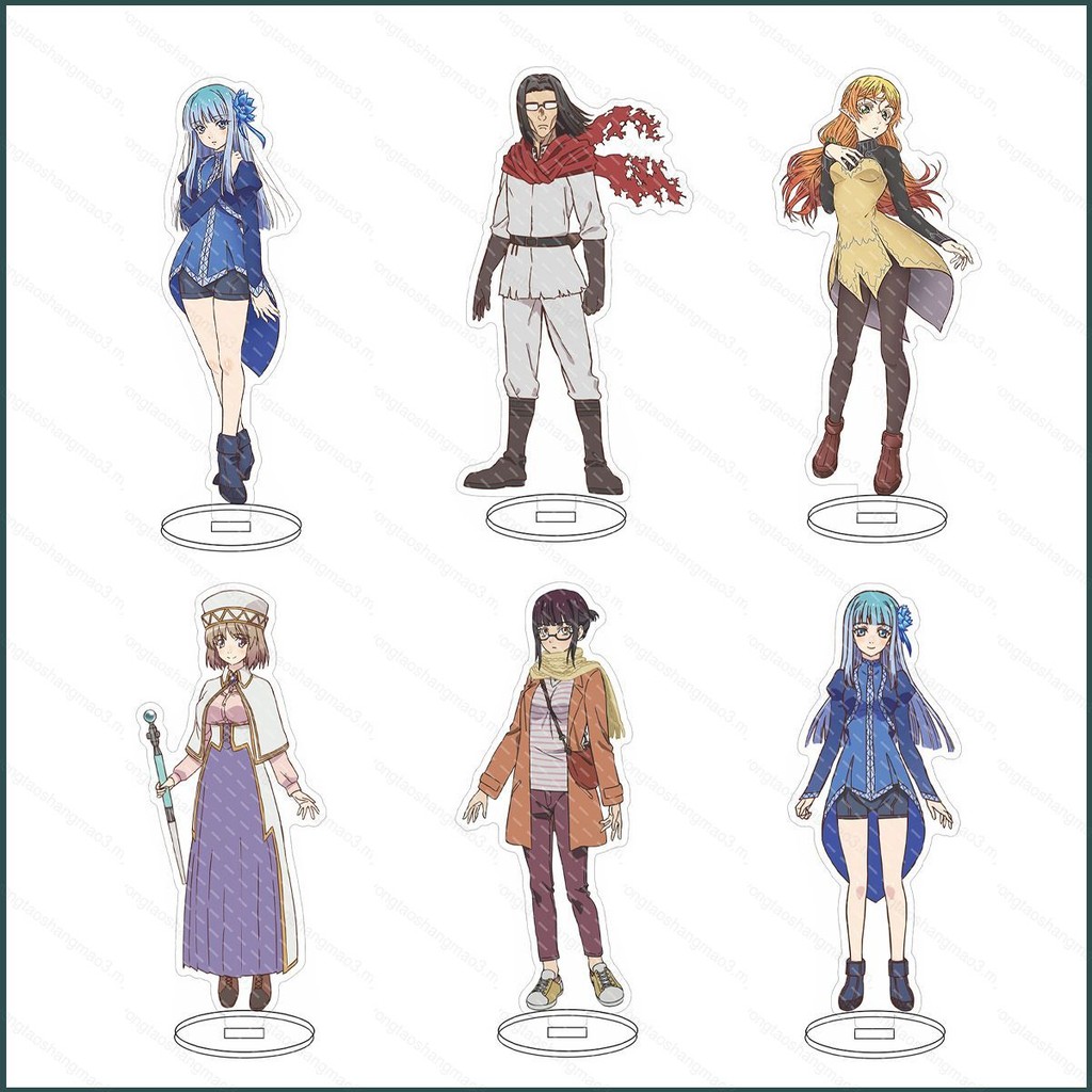 ลุงจากอีกโลกหนึ่งแผ่นอะคริลิคผู้ถือ Yousuke Elf Mabel Alicia รูปตุ๊กตาของขวัญสําหรับเด็ก Isekai Ojis