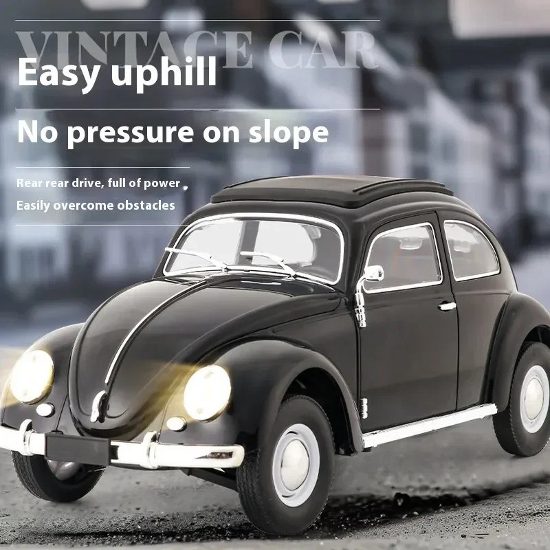 [NEW] Cxd 1/16 D62mini Full Scale รีโมทคอนโทรลรถ Rc รถ Retro Beetle 1950 รถปีนเขาจําลองของเล่นเทศกาล