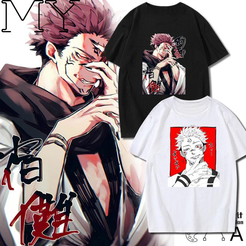 KATUN MY เสื้อยืด/JUJUJUTSU KAISENummer เสื้อยืดแขนสั้นผ้าฝ้ายแท้ร่วมแบรนด์ Polygonum cuspidatum Hir