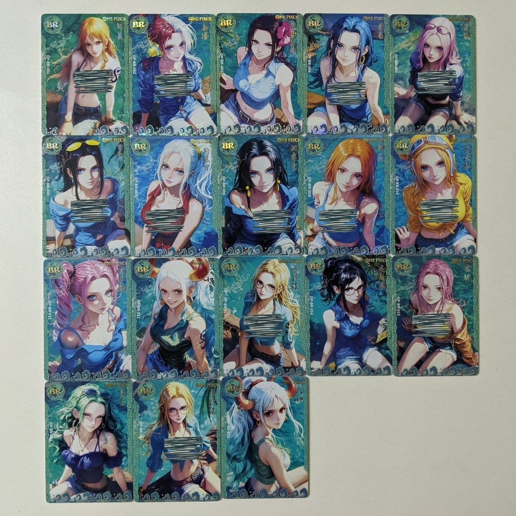 Jinxi One Piece BR Set 18 ชิ้น One Piece Card One Piece Card One Piece Card Collection Card
